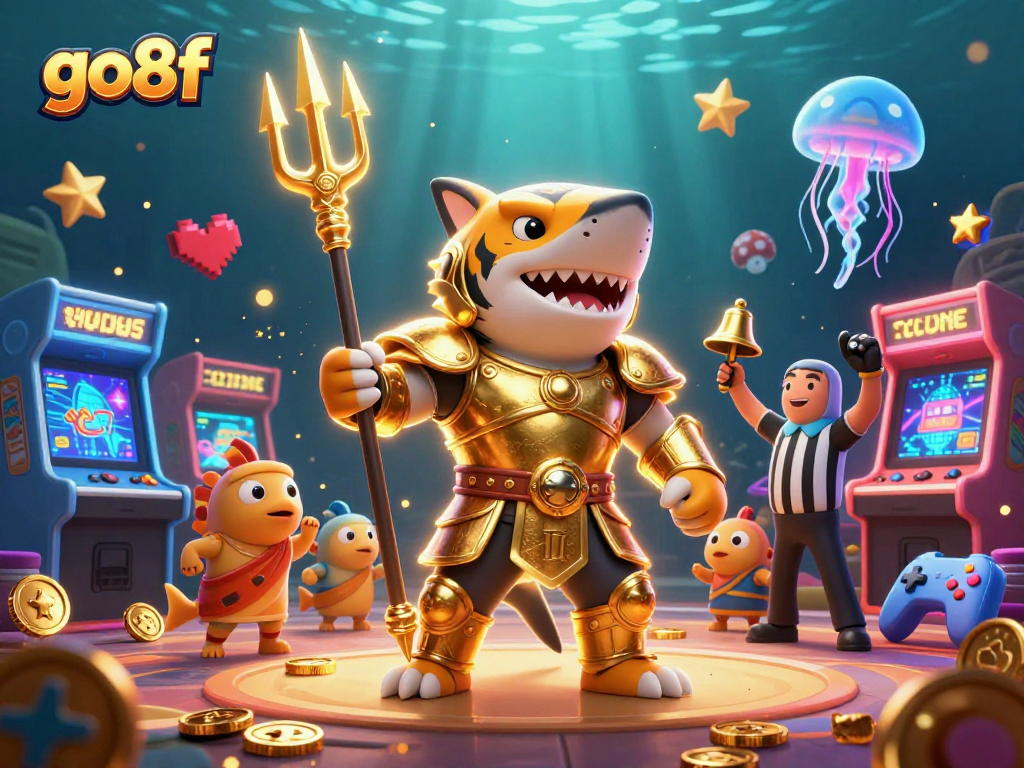 Experience high-stakes thrills at go8f's underwater arcade with vibrant gaming elements and dynamic action.