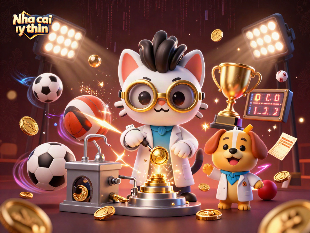 Engage with the Nha cai uy tin scene showcasing dynamic sports betting action and vibrant gambling elements.