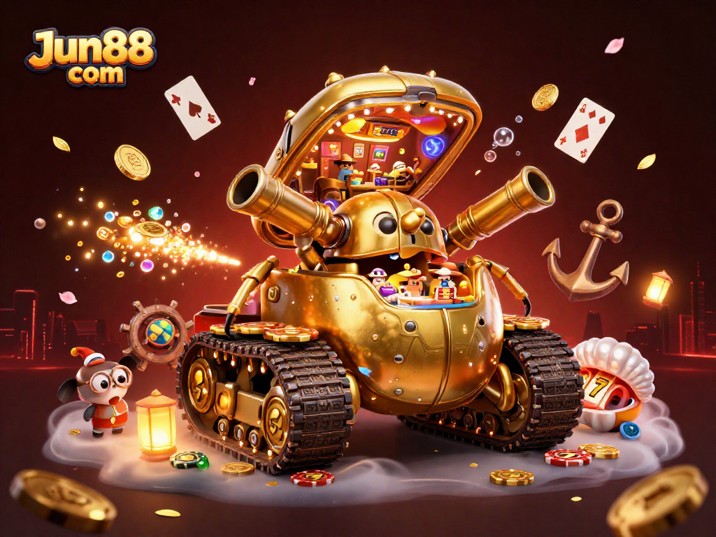 Win big at Jun88 com with immersive 3D casino art featuring dynamic gaming elements and vibrant action!