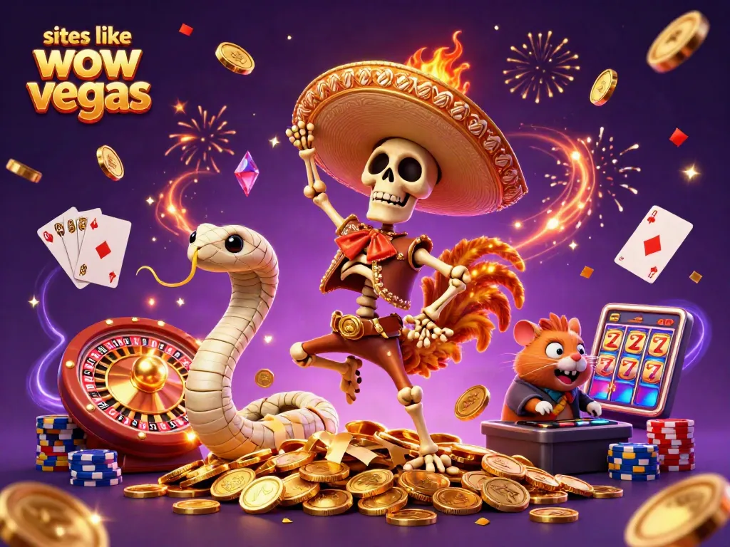 Experience thrilling action at sites like WOW Vegas with dynamic casino characters and vibrant gaming elements.