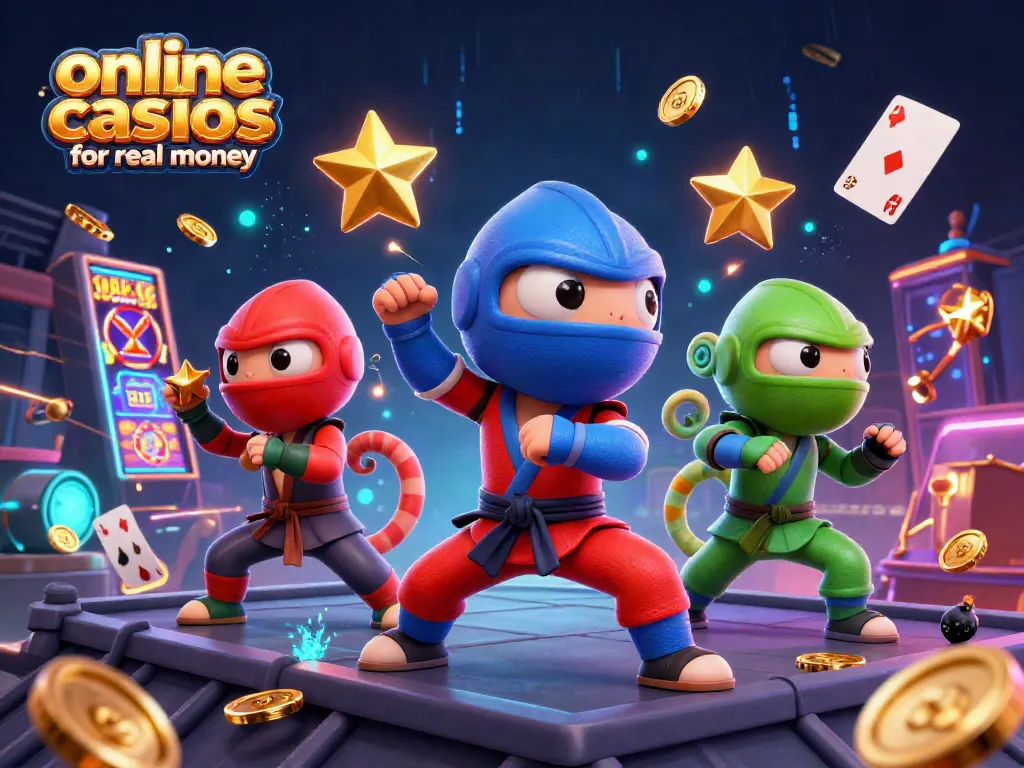 Experience excitement at online casinos for real money with our dynamic ninja chameleon team in action.
