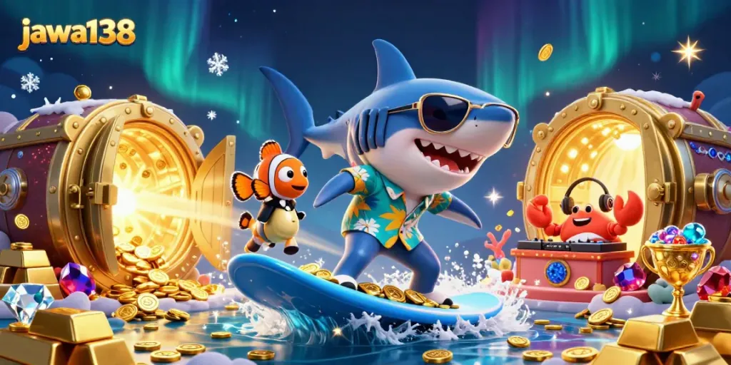 Experience excitement at jawa138 with a vibrant casino scene showcasing thrilling slot game action.