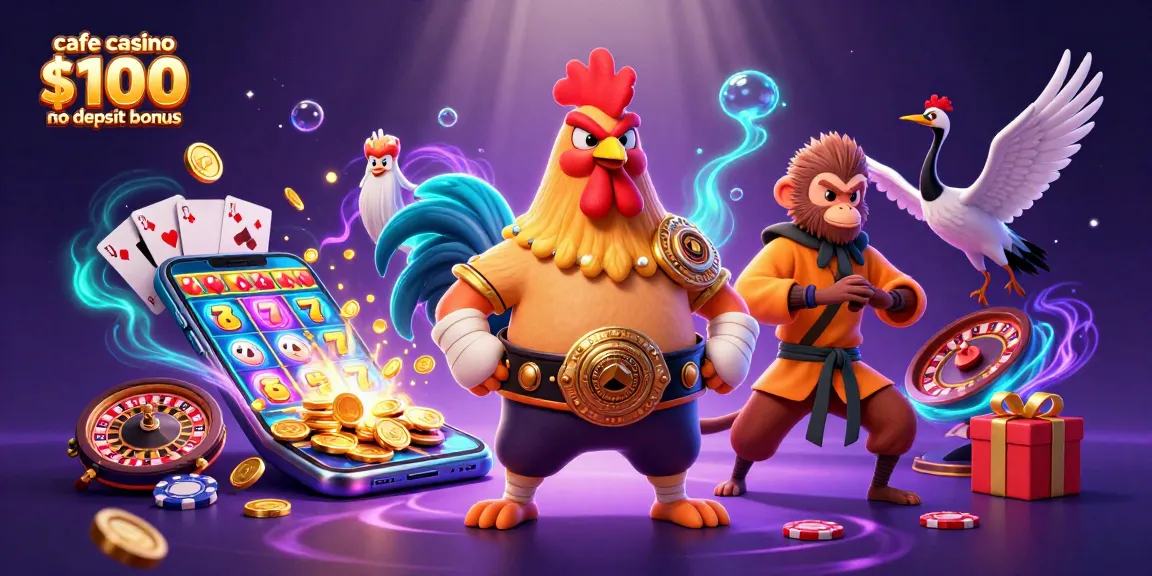 Engage with the cafe casino $100 no deposit bonus through lively casino characters and jackpots.