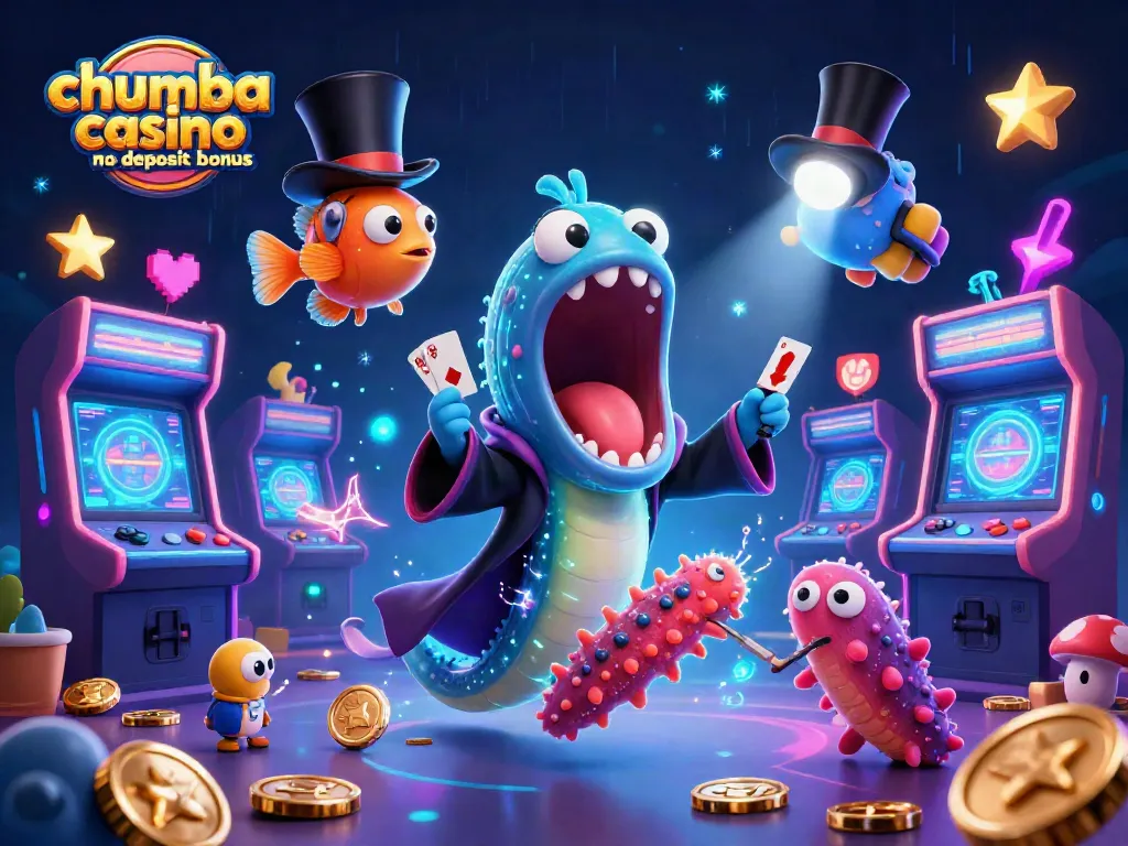 Experience the excitement of chumba casino no deposit bonus with charming characters performing magic tricks.