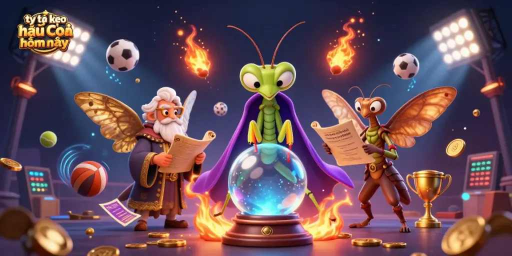 Place bets effectively with tỷ lệ kèo nhà cái hôm nay depicted through a mystical illustrated scene.