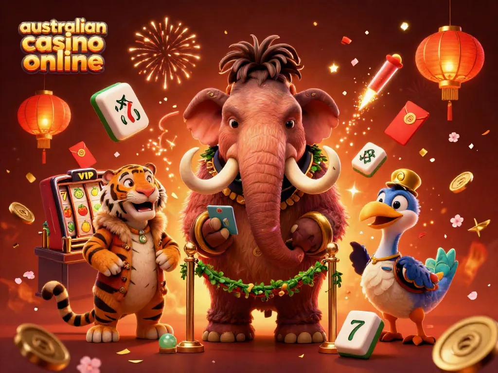 Engaging scene featuring characters and dynamic casino elements for australian casino online.