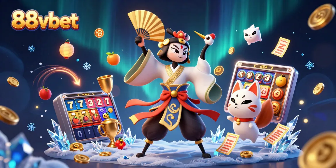Experience thrilling 88vbet gameplay in this vibrant, dynamic 3D illustration filled with lucky symbols.