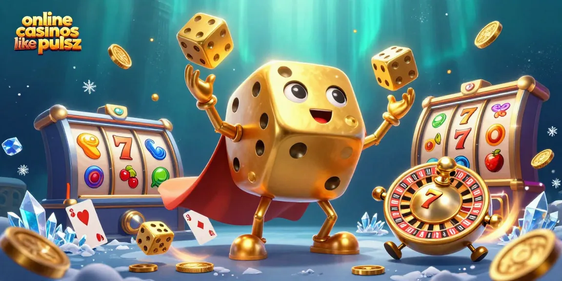 Experience the excitement of online casinos like pulsz with golden dice, slots, and vibrant prizes.