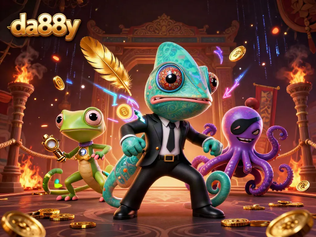 Experience high-stakes action with da88y in this vibrant casino showdown featuring dynamic characters.