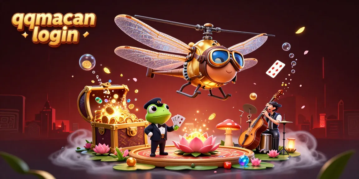 Experience thrilling gameplay at qqmacan login with an engaging lily pad casino scene.