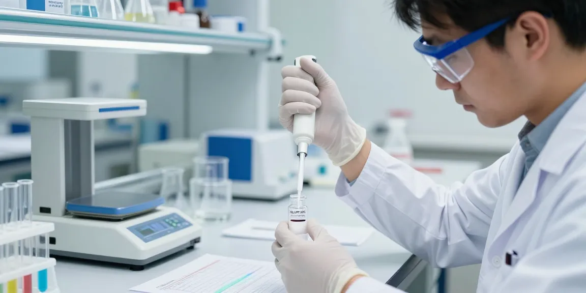 Researcher preparing SLU-PP-332 compound in a laboratory, illustrating snap 8's role in scientific studies.