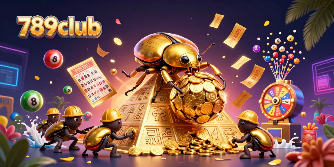 Experience the thrill of 789club with vibrant casino excitement captured in a dynamic 3D scene.