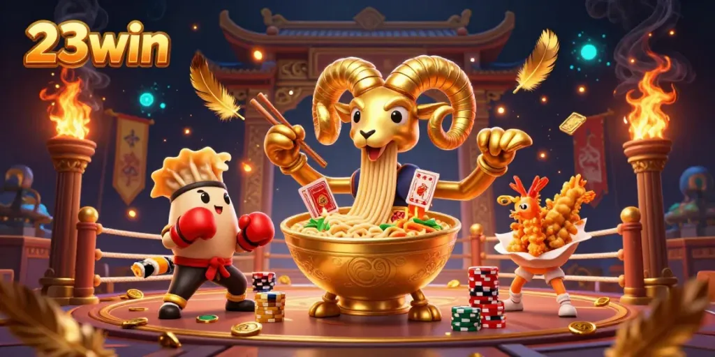Engage in thrilling gaming at 23win with vibrant casino characters and dynamic gameplay elements.