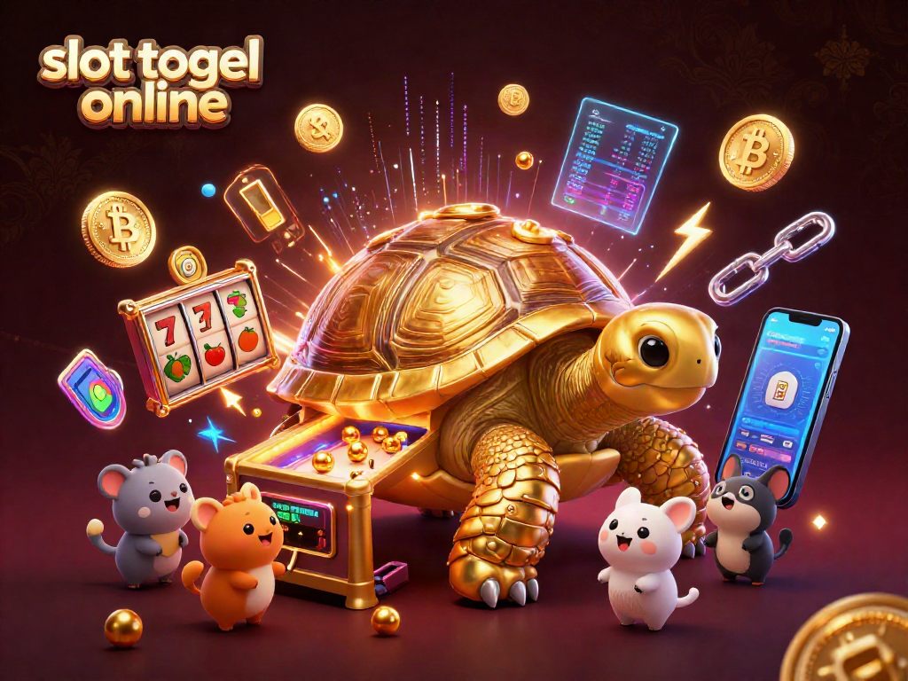 Mainkan slot togel online dengan kegembiraan dari kura-kura emas dan simbol buah yang menakjubkan.