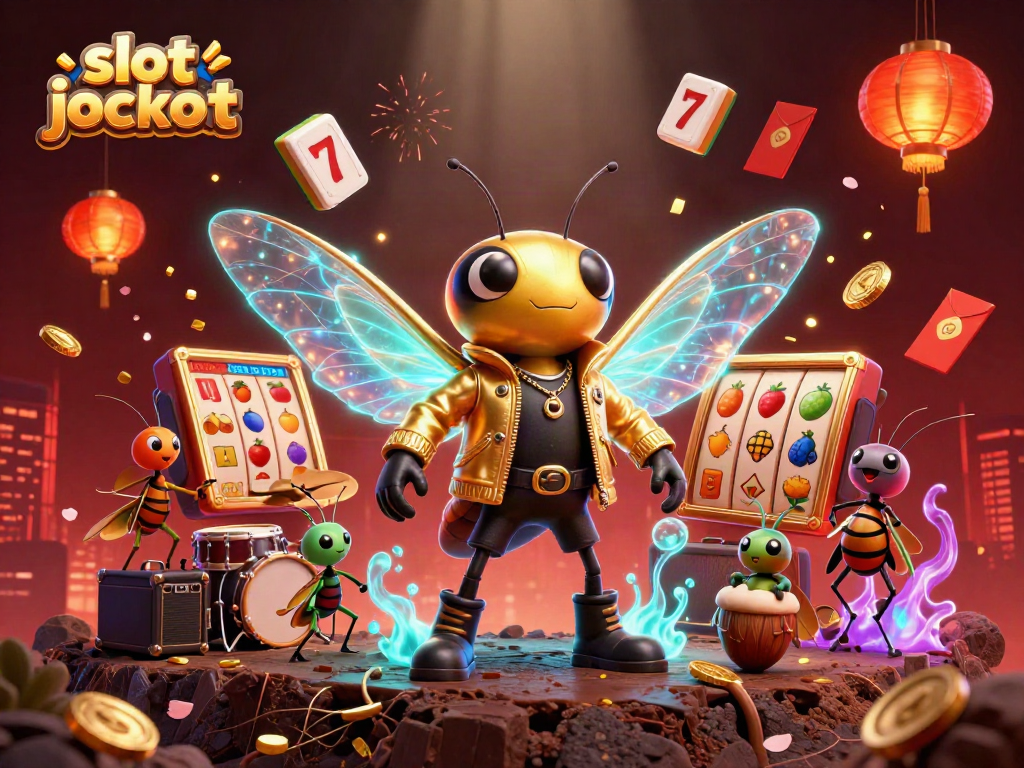 Experience thrilling moments with slot jackpot visuals featuring vibrant characters and casino elements.