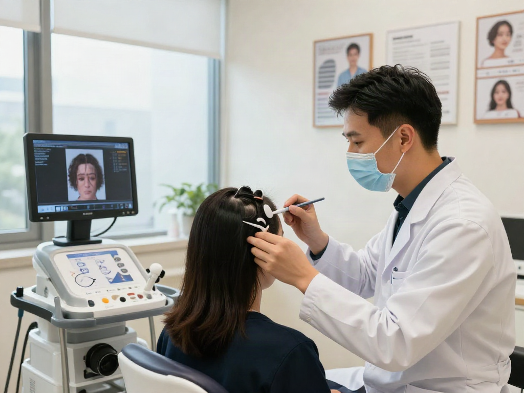 Consultation on hair transplant turkey cost in a modern clinic with experienced surgeon.